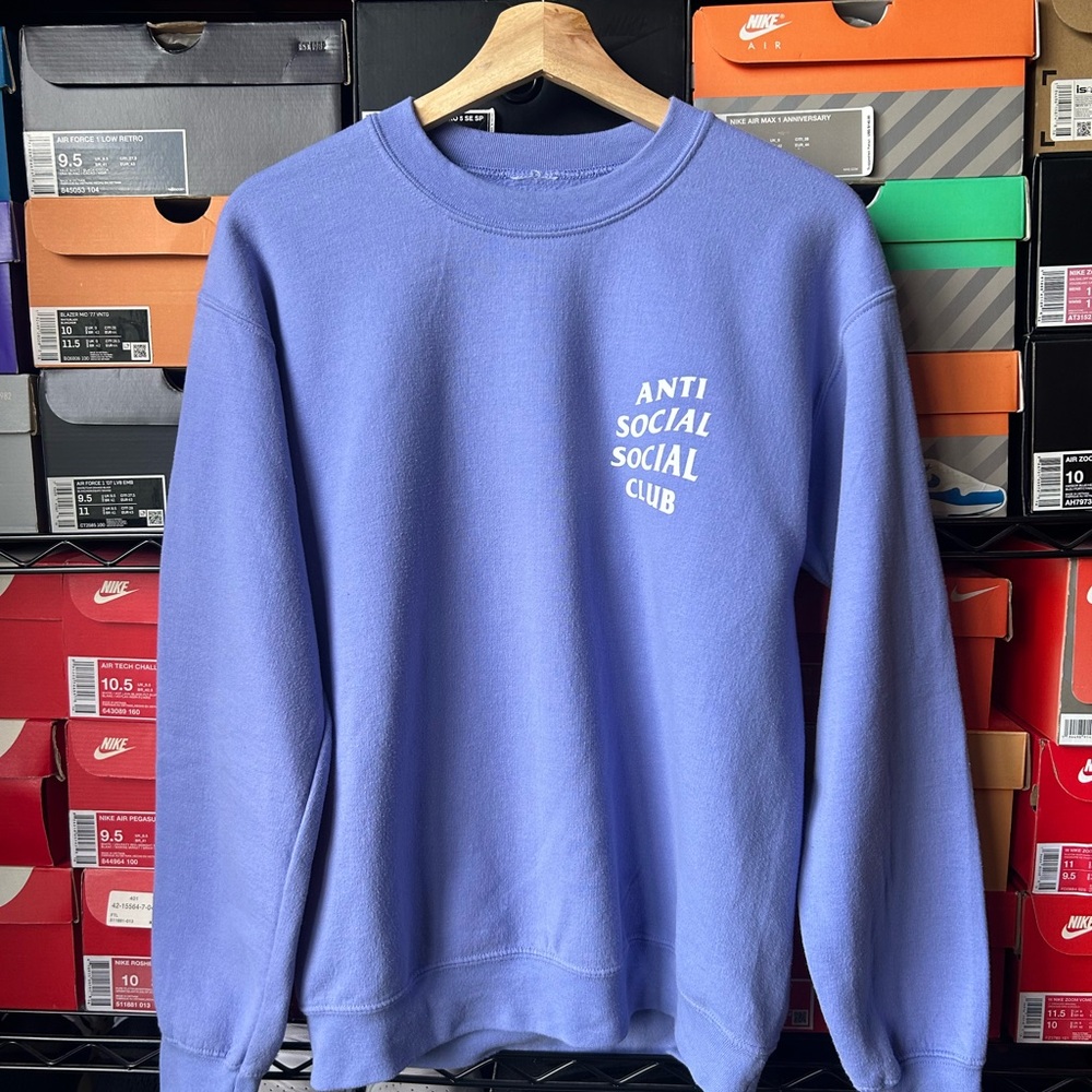 Anti Social Social Club Lavender Crewneck Sweatshirt Men’s small